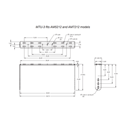 JBL MTU-3-BK - U Bracket For Models AM7212/xx and AM5212/xx - Black